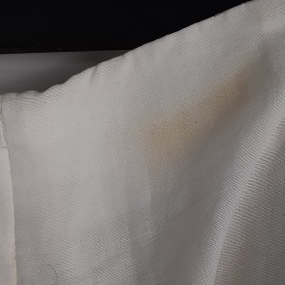 GIORGIO ARMANI WHITE LINEN BLEND PANTS SIZE 10 WOMAN'S (SEE PHOTO ) - Picture 2 of 7